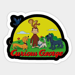 Curious George new 9 Sticker